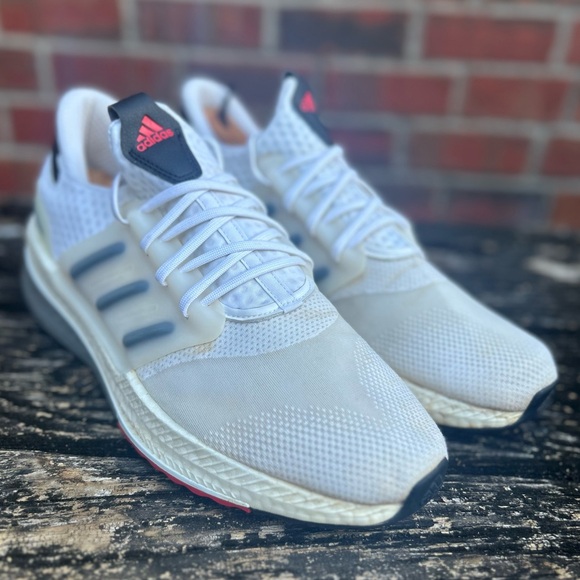 Adidas X_PLRBOOST Low White Scarlet Lace Up Size 14 Athletic Shoe Trainers G7 main image 6